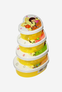 Blossoms - 500 ml, 350 ml, 200 ml, 120 ml Plastic Multi-purpose Storage Container