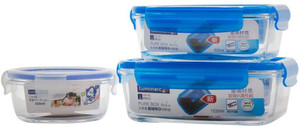 LUMINARC - 1220 ml, 820 ml, 420 ml Glass Food Storage