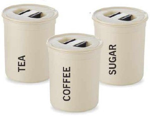 Asian 850 Ml Plastic Tea Coffee Sugar Container Pack Plastic Tea Coffee Sugar Container