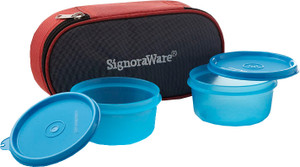 Signoraware Mid-Day Lunch Box with Bag - 310 ml Plastic Food Storage