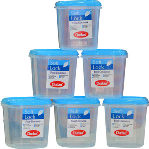 Chetan 6PC Softlock Plastic Kitchen Storage Containers 2000ml - 2000 ml Plastic Food Storage