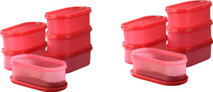 Tallboy Mahaware( microwaveable safe) space saver Candy Red - 600 ml Polypropylene Multi-purpose Storage Container