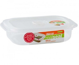Decor Realseal Oblong 650 ml - 650 ml Plastic Food Storage