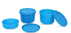 Signoraware Executive Lunch Box (Medium) with Bag - 180 ml, 450 mlx2 Plastic Food Storage