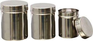 MiLi 3 PC STORAGE CANISTER SET - 1800 ml Stainless Steel Multi-purpose Storage Container
