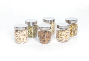 Steelo 6 Pieces PET - Squarish - 250 ml Plastic Food Storage