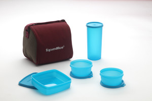 Signoraware Best Lunch Jambo With Bag - 350 ml, 200 ml, 500 ml Plastic Food Storage
