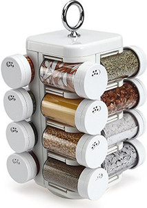 jvs JVS Kitchen Mate 16 Jar (Solid White) - 100 ml Plastic Multi-purpose Storage Container