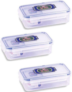 Lock & Fit - 650 ml, 650 ml, 650 ml Plastic Food Storage