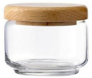 ivook Ocean 325ml Wooden Lid Jar - 325 ml Glass Multi-purpose Storage Container