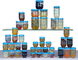 Princeware Princeware 41 pcs Stack and Lock Containers - 130 ml, 230 ml, 330 ml, 430 ml, 600 ml, 750 ml, 1160 ml Plastic Grocery Container