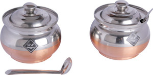 KCL BM Copper Ghee Pot - 250 ml Stainless Steel Food Storage