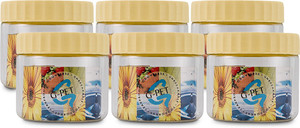 GPET Round Jar - Set Of 6 - 200 ml Plastic Food Storage