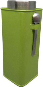 Dynore Green Square canister with spoon Large - 800 ml Stainless Steel Multi-purpose Storage Container