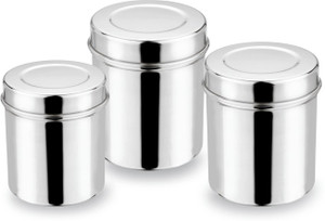 Bhalaria Stainless Steel Deep Food - 1 L, 1.75 L, 3 L Stainless Steel Food Storage