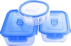 Luminarc Pure Box 2+1 Preferential Set - 820 ml Glass Multi-purpose Storage Container