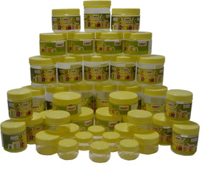 Sunpet Bonito 106480-42 - 300 ml, 250 ml, 200 ml, 150 ml, 100 ml, 50 ml, 30 ml Plastic Multi-purpose Storage Container