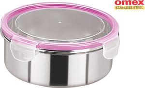 Omex Lock N Fit - 2200 ml Stainless Steel Multi-purpose Storage Container
