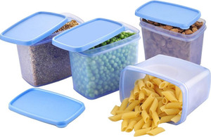 All Time Sleek - 4 Pieces Set - 850 ml Plastic Food Storage