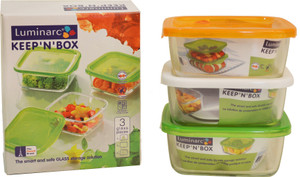 LUMINARC Keep N Box - 2.28 L Glass Multi-purpose Storage Container