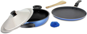 Mahavir Medium Induction and LPG Compatible Cookware Set