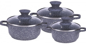 Wonderchef Granite die Cast Pack of 3 Casserole Set