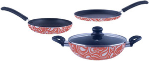 Brilliant Symphony Orange 4pc Nonstick Induction Based Cookware Set