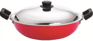 Premier Non-Stick Kadai With Stainless Steel Lid 22 cm Cookware Set