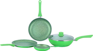 Wonderchef Royal Velvet Green Set of 4Pcs - Induction Base Cookware Set