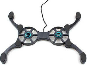 Safeseed Universal Foldable Flexible Laptop Notebook Dual USB Dual Fan Octopus Cooling Pad