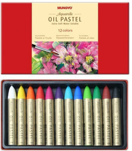 Mungyo Round Shaped Oil Pastels Washable Crayons