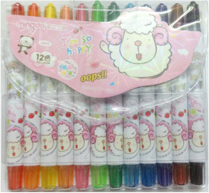 Mingda Round Shaped Plastic Crayons
