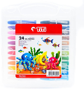 Titi Rectangle Shaped Oil Pastel Crayons Set Of 1 Multicolor Best