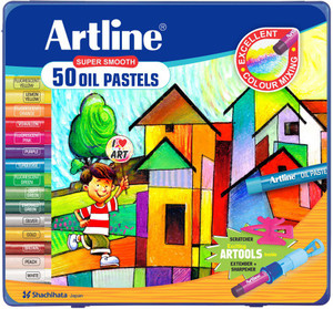 Artline Round Shaped Oil Pastel Washable Crayon