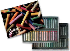 Mungyo Round Shaped Gallery Artists' Extra Fine Soft Pastels - Full size Washable Crayons