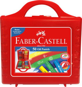 Faber-Castell Expressionist Round Shaped Oil Pastels Washable Crayons