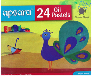 Apsara Young Artist Round Shaped Oil Pastel Crayons
