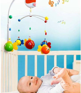 Goappugo Baby Musical Cot Mobile Hanging Toys For New Born Cribs