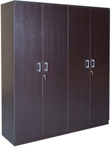 HomeTown Prime 4 Door Wenge Engineered Wood Almirah