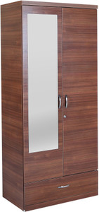 HomeTown Ultima 2 Door With Mirror Rwlnt Engineered Wood Almirah