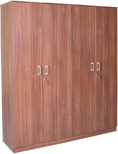 HomeTown Premier 4 Door Regato Walnut Engineered Wood Almirah