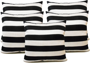 Zikrak Exim Striped Cushions Cover