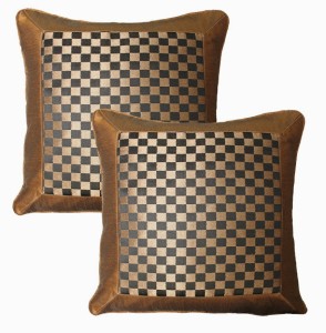 Dekor World Checkered Cushions Cover