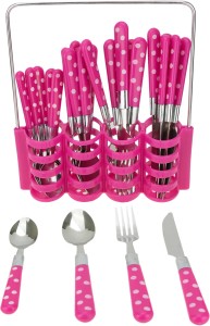 Zeva Polka Dots Design Stainless Steel Cutlery Set
