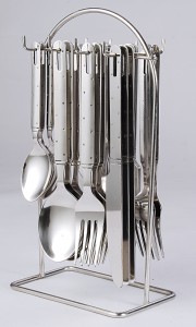 Elegant Ikon Dotted Stainless Steel Cutlery Set