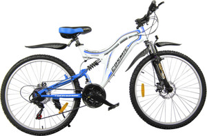COSMIC VOYAGER 21 SPEED MTB BICYCLE WHITE BLUE PREMIUM EDITION 26 T Mountain Cycle Price in India Buy COSMIC VOYAGER 21 SPEED MTB BICYCLE WHITE BLUE PREMIUM EDITION 26 T Mountain Cycle online at Flipk...