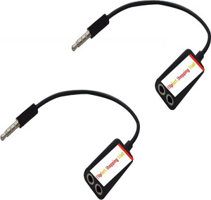 Flipfort Shopping Mall Universal 3.5 MM Pack of 2 Headphone Splitter