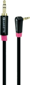 Amkette Secure Fit Right Angled 1.5m AUX Cable
