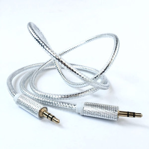 Fitfly Silver Shine AUX Cable