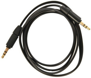 Techvik Flat Auxiliary Male Stereo for All Mobile Phone 3.5mm jack AUX Cable